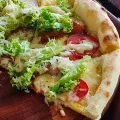 Caesar salmon pizza recipe