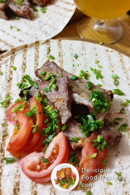 Baked pork ribs in lavash recipe